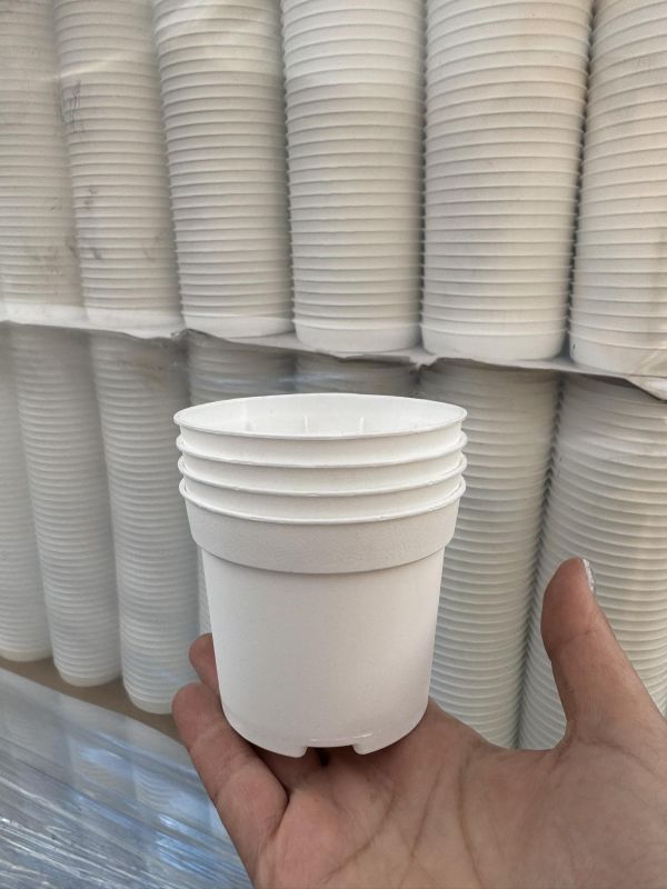 Горщик пластиковий Kloda D8,5 білий