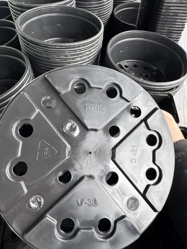 Миска для хризантем D21, об'єм 3 л, колір чорний