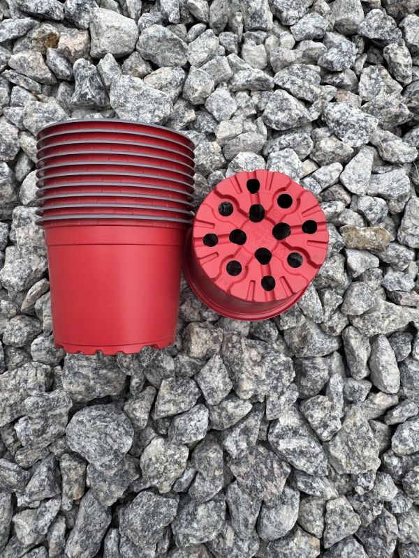 Горщик кольоровий TEKU  D9, кольори в асортименті