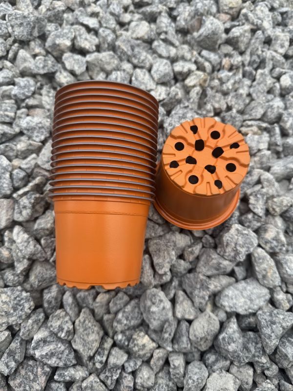 Горщик кольоровий TEKU  D9, кольори в асортименті